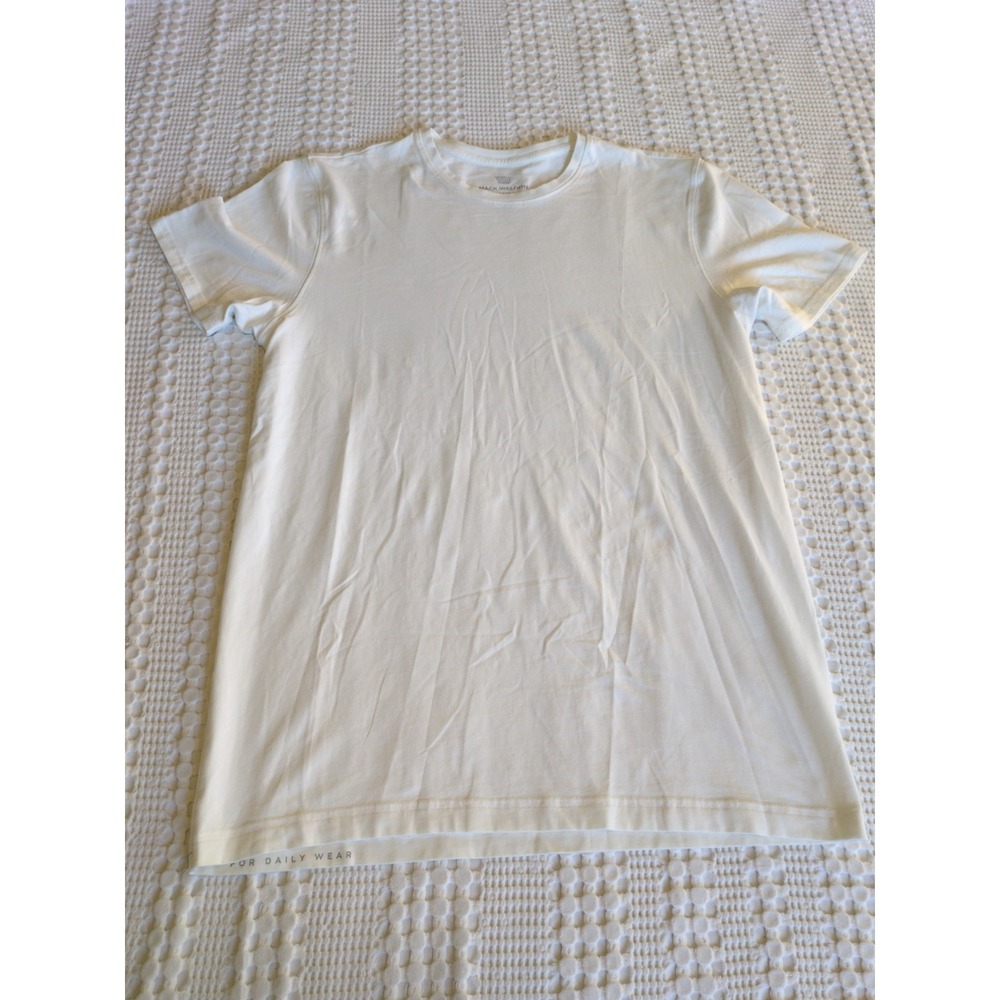 Mack Weldon XT2 Pima Cotton Short Sleeve T-Shirt Size Large White Crew Neck